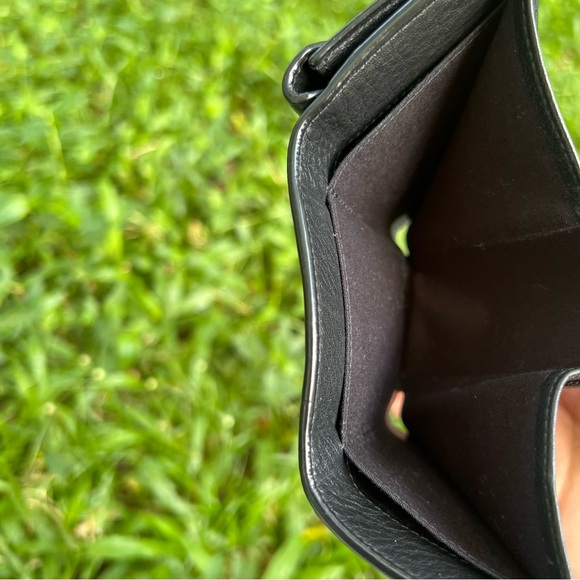 Balenciaga Papier Mini Wallet Tri-fold Black  Authentic Italy Leather - Picture 9 of 11